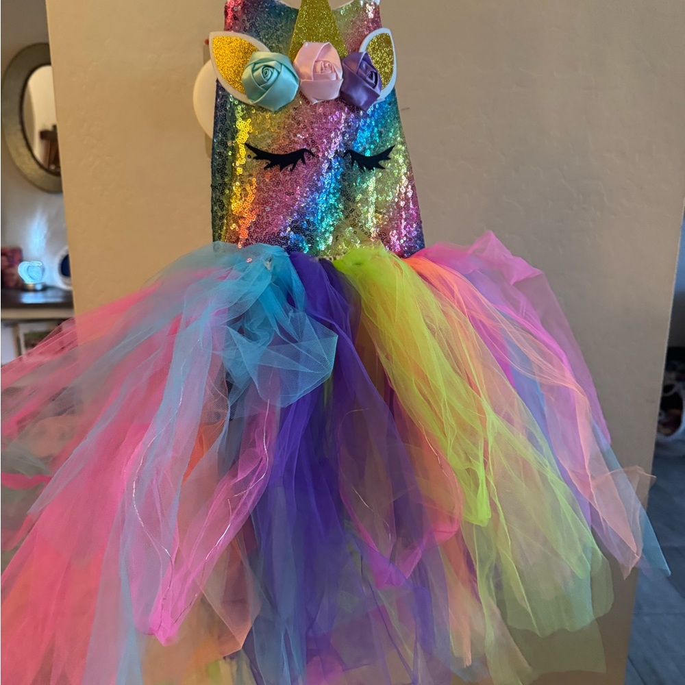 Colorful Unicorn Kids Costume